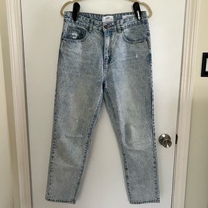 Cotton On Mom Jeans Bryon Blue Color